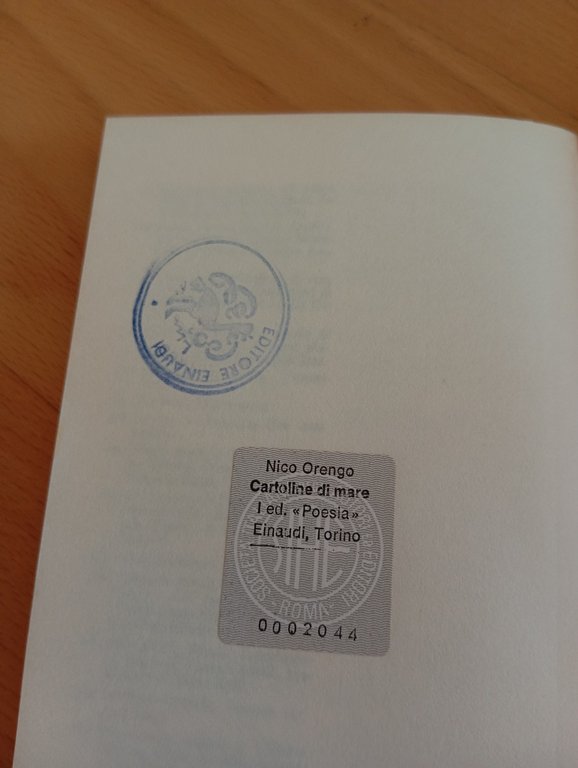 Cartoline di Mare, Nico Orengo, Einaudi, 1984