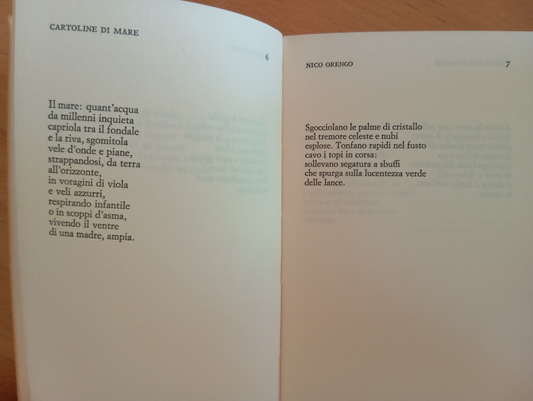 Cartoline di Mare, Nico Orengo, Einaudi, 1984