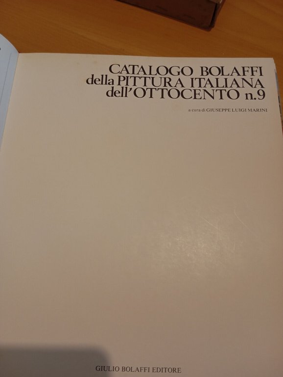 Catalogo Bolaffi della pittura italiana dell'Ottocento n. 9, 1980