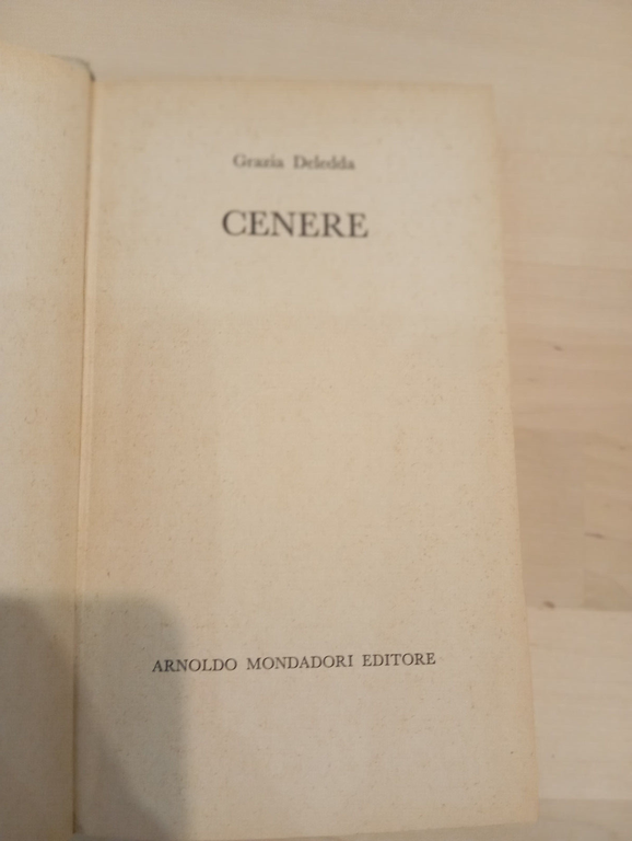 Cenere Grazia Deledda, BMM Mondadori, 1961