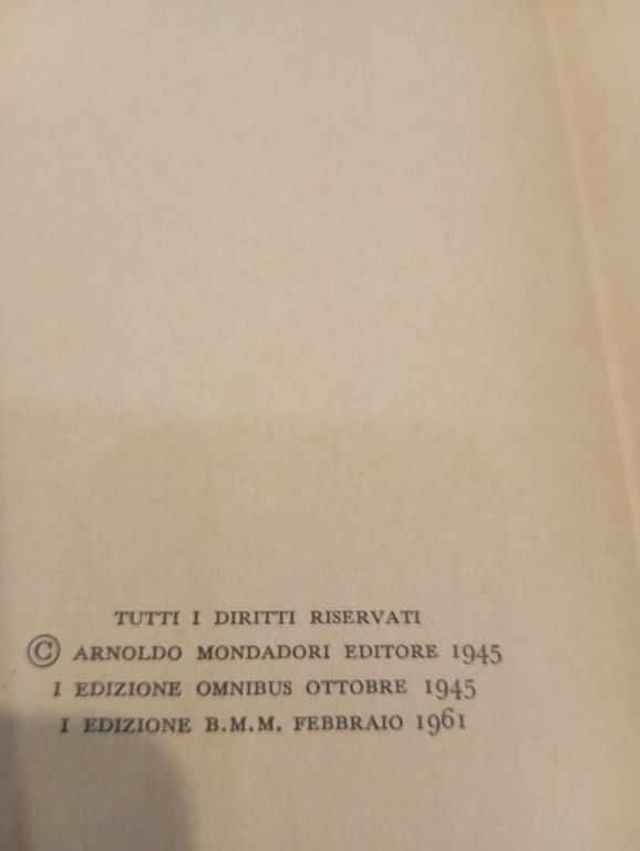 Cenere Grazia Deledda, BMM Mondadori, 1961