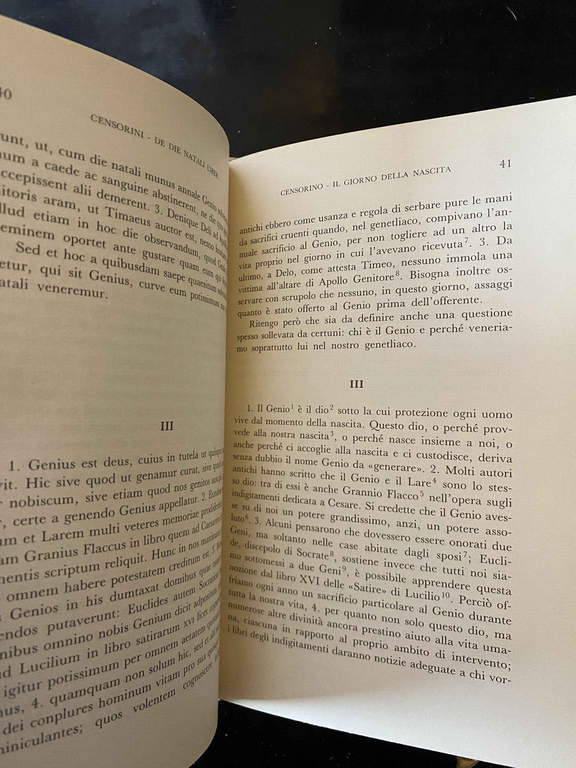 Censorino il giorno natalizio vol. 1 e vol. 2 Zanichelli …