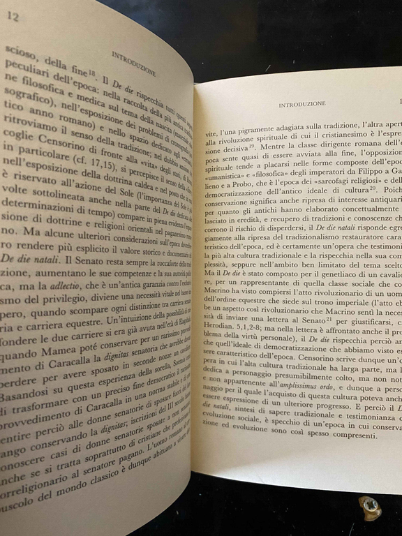 Censorino il giorno natalizio vol. 1 e vol. 2 Zanichelli …