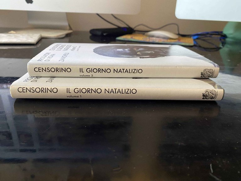 Censorino il giorno natalizio vol. 1 e vol. 2 Zanichelli …