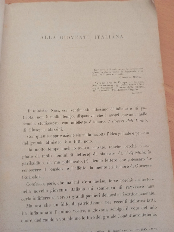 Cento lettere di Giuseppe Garibaldi scelte ed annotate da E. … | Immagine Gallery 19