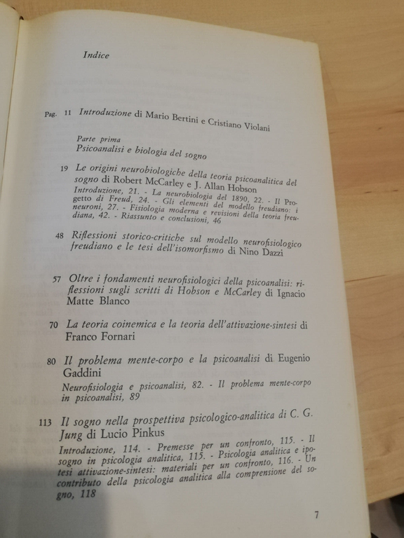 Cervello e sogno. Neurobiologia e psicologia, Bertini Violani, Feltrinelli, 1982