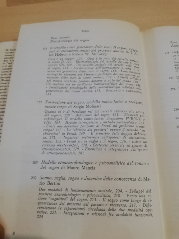 Cervello e sogno. Neurobiologia e psicologia, Bertini Violani, Feltrinelli, 1982