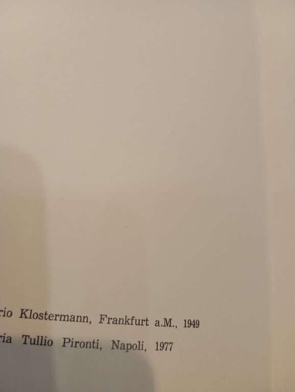 Che cos'è la metafisica, Martin Heidegger, Tullio Pironti, 1977, Prefaz. …