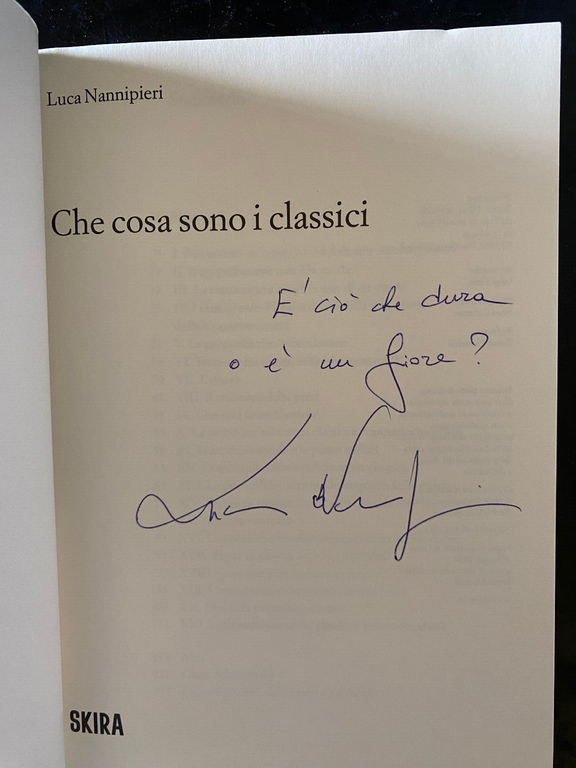 Che cosa sono i classici, Luca Nannipieri, 2024