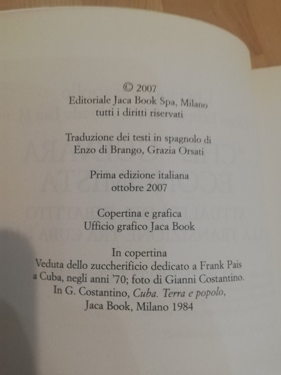 Che Guevara economista. Luciano Vasapollo, Jaca Book, 2007