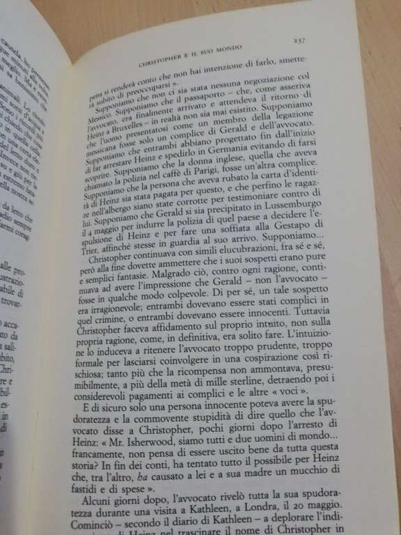 Christopher e il suo mondo, Christopher Isherwood, 2001, SE