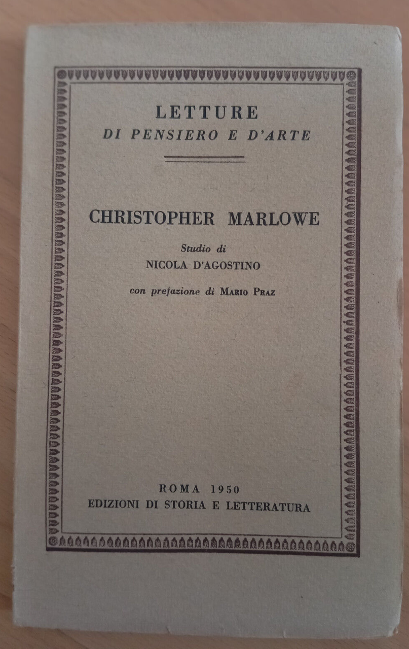 Christopher Marlowe, Nicola D'Agostino, 1950 | Immagine principale