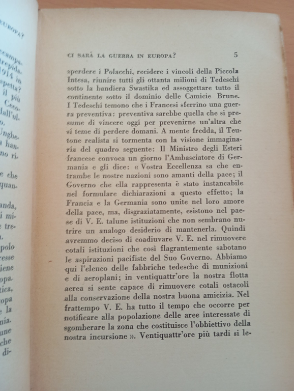 Ci sarà la guerra in Europa?, H. R. Knickerbocker Bompiani, … | Immagine Gallery 11