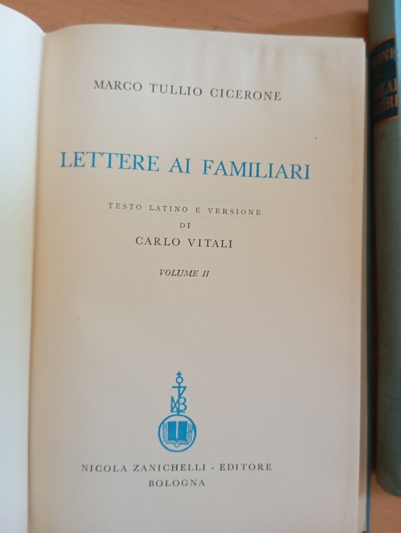 Cicerone, Lettera ai familiari, volume 2 e volume 3, Zanichelli, … | Immagine Gallery 3