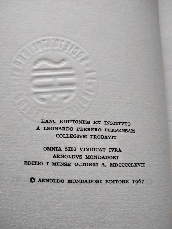 Ciceronis, De Re Publica, in latino, Mondadori, 1967 | Immagine Gallery 5