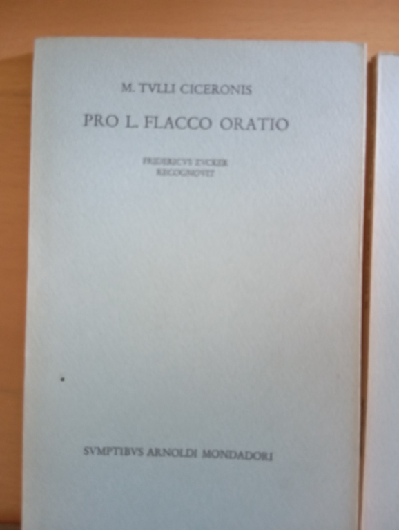 Ciceronis, Flacco, Fonteio, Caecina, Cornelio Sulla, Rabirio, Mondadori, 1967 | Immagine Gallery 2