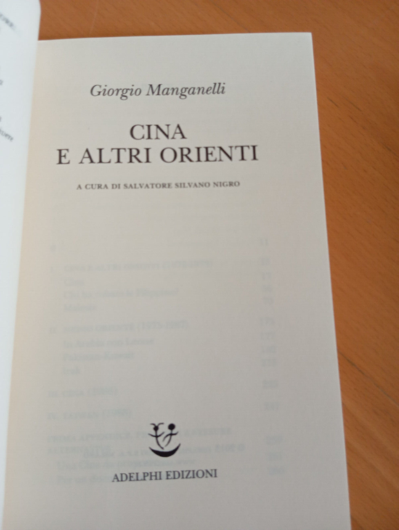 Cina e altri orienti, Giorgio Manganelli, Adelphi, 2013