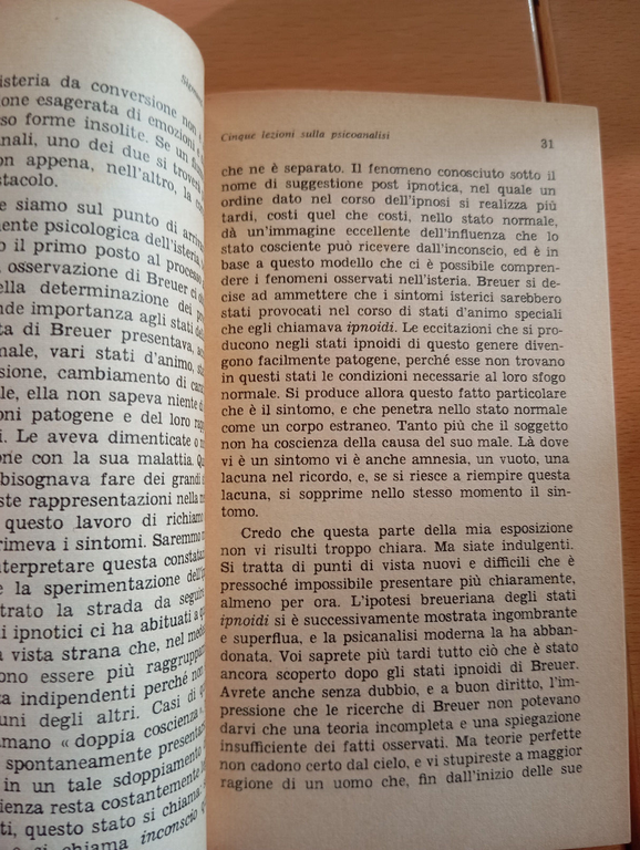 Cinque lezioni sulla psicoanalisi, Sigmund Freud, Del Bosco Edizioni, 1974