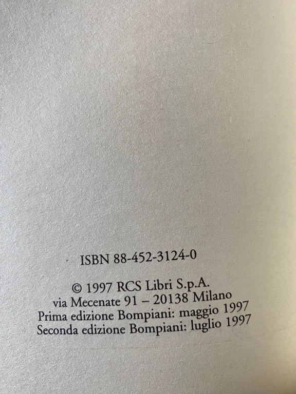 Cinque scritti morali, Umberto Eco, Bompiani, 1997