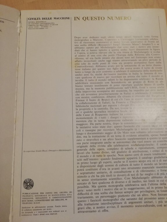 Civilt delle macchine, anno XXIII, nr. 3 -6 1975