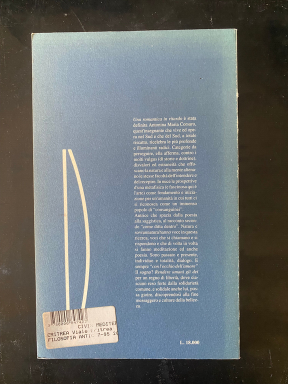 Civis mediterraneo e paradiso, Antonia maria Corsaro, Edizioni Tracce, 1994 | Immagine Gallery 5