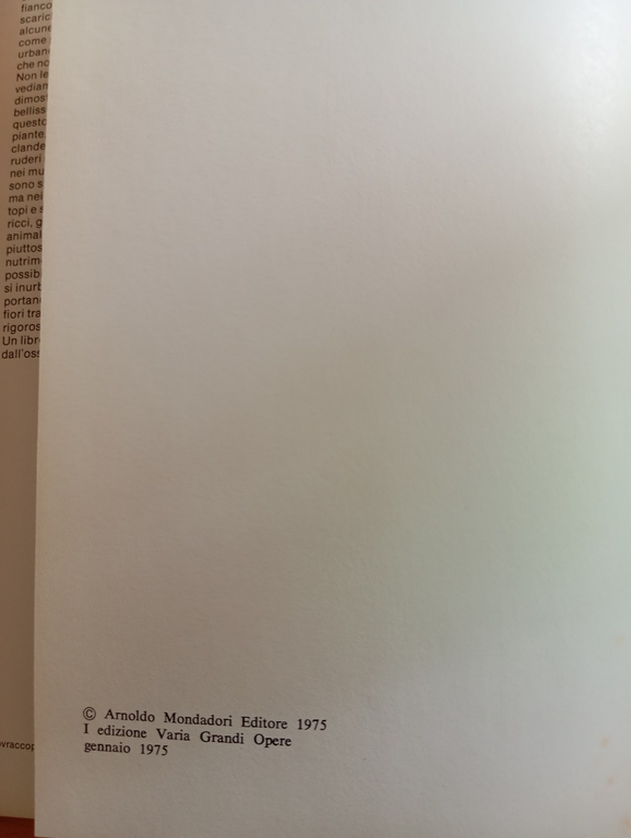 Clandestini in città, Fulco Pratesi, Mondadori, 1975, con sovracoperta | Immagine Gallery 7
