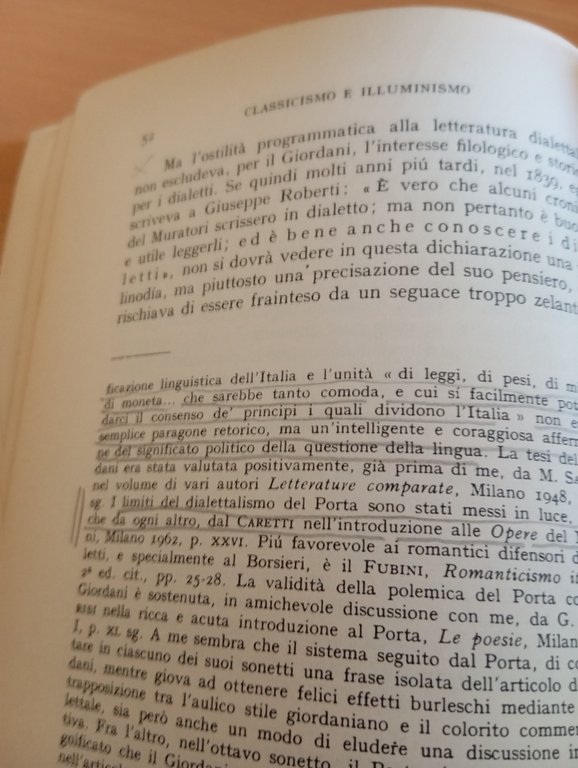 Classicismo e Illuminismo nell'Ottocento italiano, Sebastiano Timpanaro, 1969