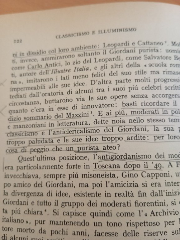 Classicismo e Illuminismo nell'Ottocento italiano, Sebastiano Timpanaro, 1969