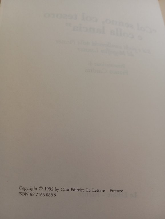 Col senno, col tesoro e colla lancia, Lucia Ricciardi, Le … | Immagine Gallery 7