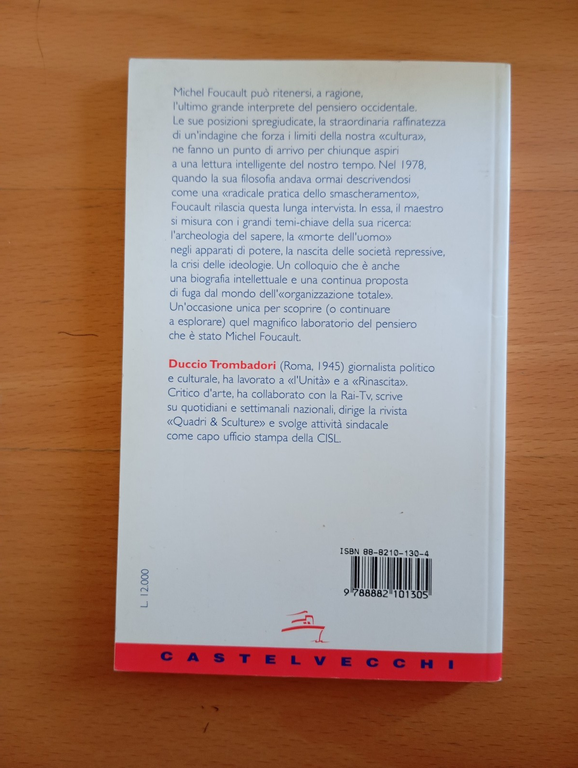 Colloqui con Foucault, Duccio Trombadori, Castelvecchi, 1999 | Immagine Gallery 4
