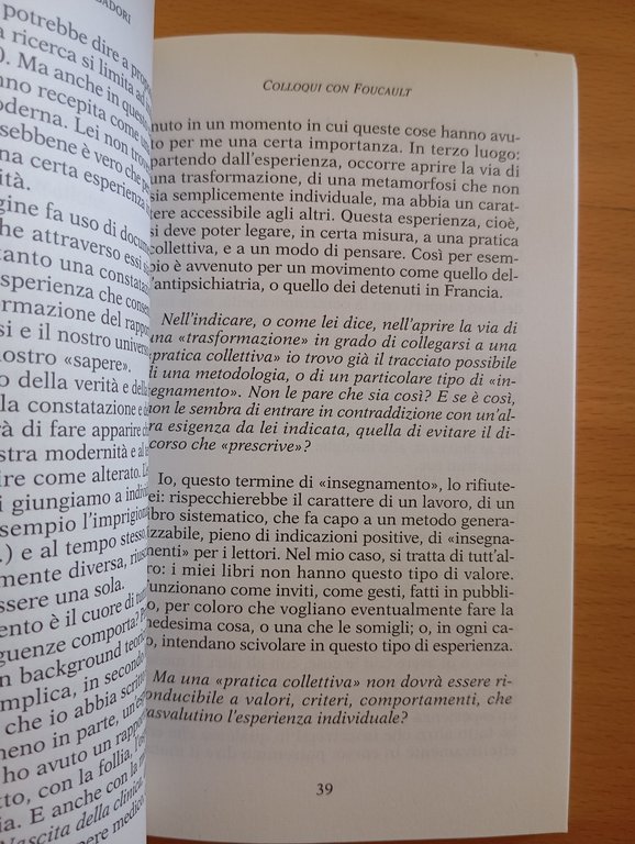 Colloqui con Foucault, Duccio Trombadori, Castelvecchi, 1999 | Immagine Gallery 7