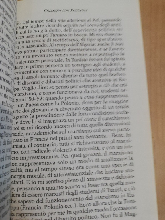 Colloqui con Foucault, Duccio Trombadori, Castelvecchi, 1999, prima ed.