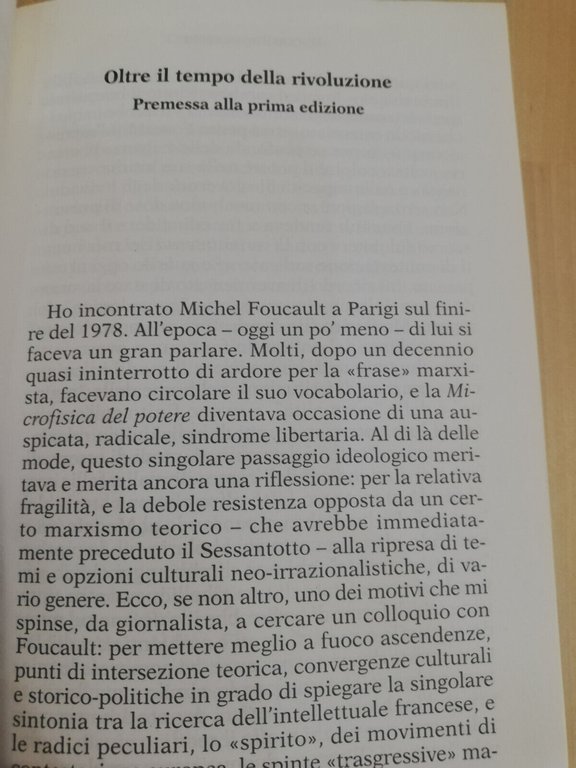 Colloqui con Foucault, Duccio Trombadori, Castelvecchi, 1999, prima ed.