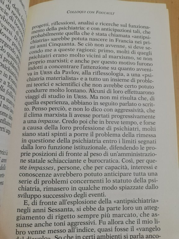 Colloqui con Foucault, Duccio Trombadori, Castelvecchi, 1999, prima ed.