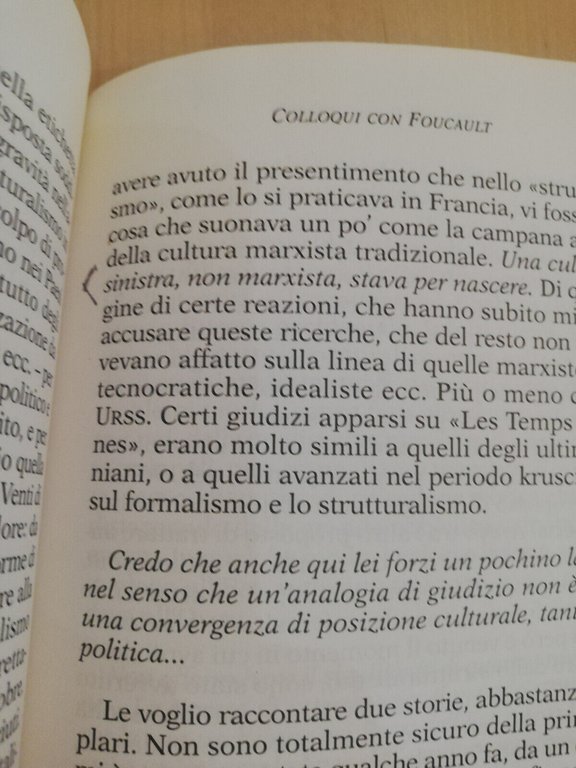 Colloqui con Foucault, Duccio Trombadori, Castelvecchi, 1999, prima ed.