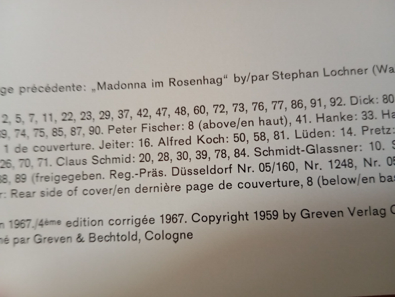 cologne (Colonia) greven verlag koln greven bechtold 1967