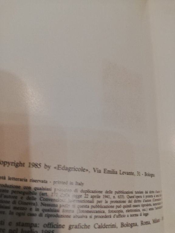 Come piantare un seme, Gun Laudbord, Edizioni Agricole, 1985