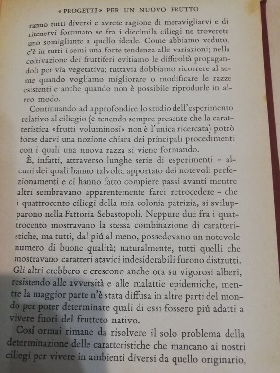 Come si educano le piante, Luther Burbank, Mondadori, 1941