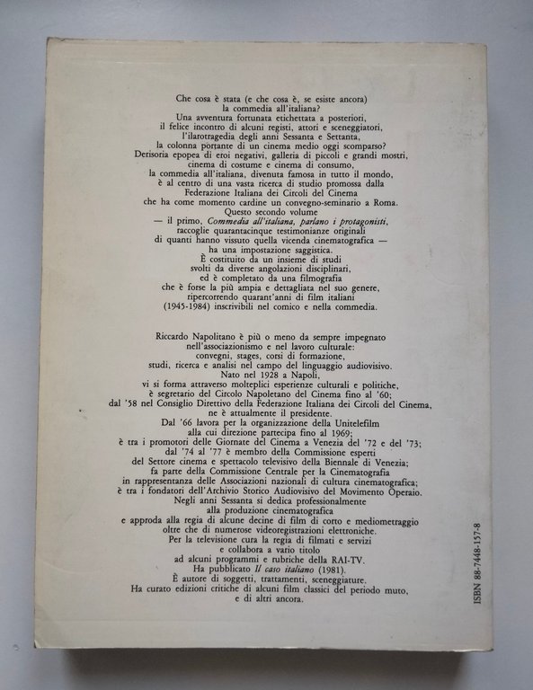 Commedia all'italiana. Angolazioni e controcampi, Riccardo Napolitano, Gangemi