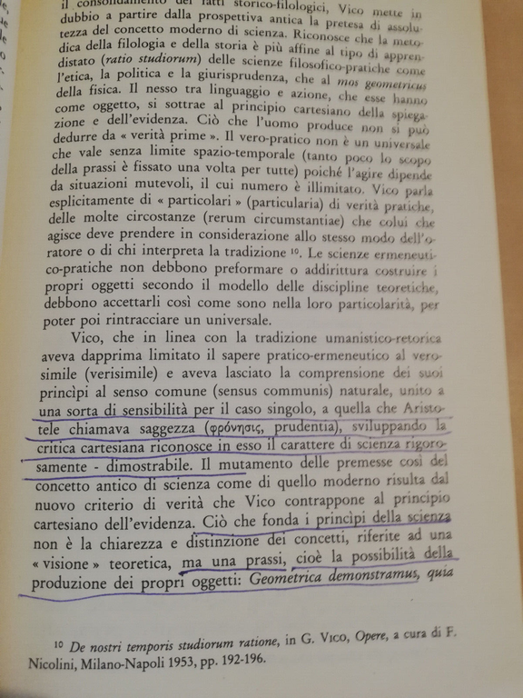 Comprendere o spiegare, Manfred Riedel, 1989, Guida