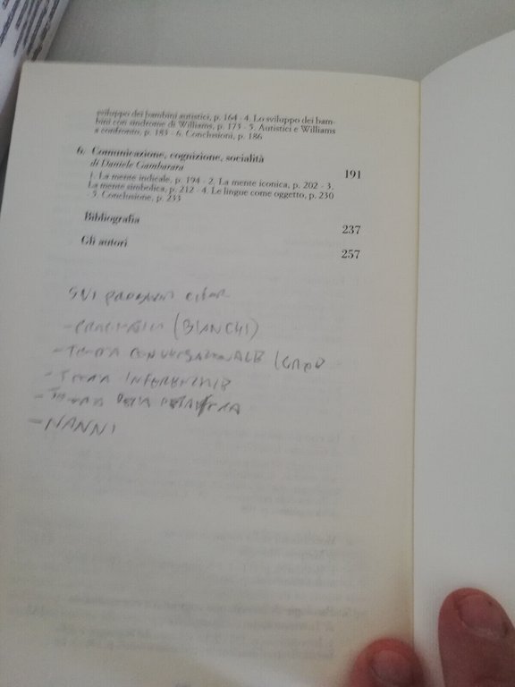 Comunicazione e scienza cognitiva, E. Ferretti D. Gambarara, 2005 Laterza, …