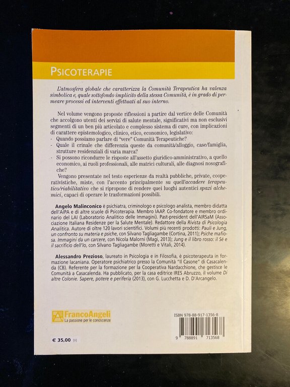 Comunità terapeutiche per la salute mentale, Franco Angeli, 2023