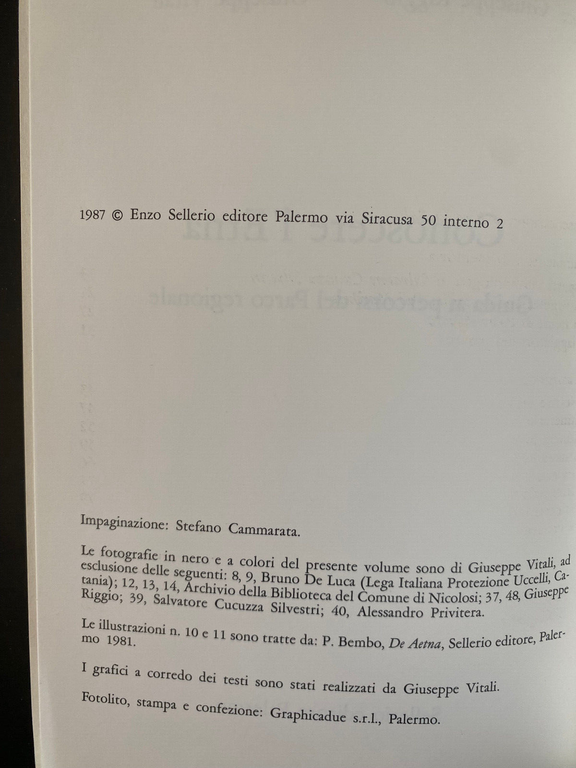 Conoscere l'Etna, Giuseppe Riggio - Giuseppe Vitali, Sellerio, 1987