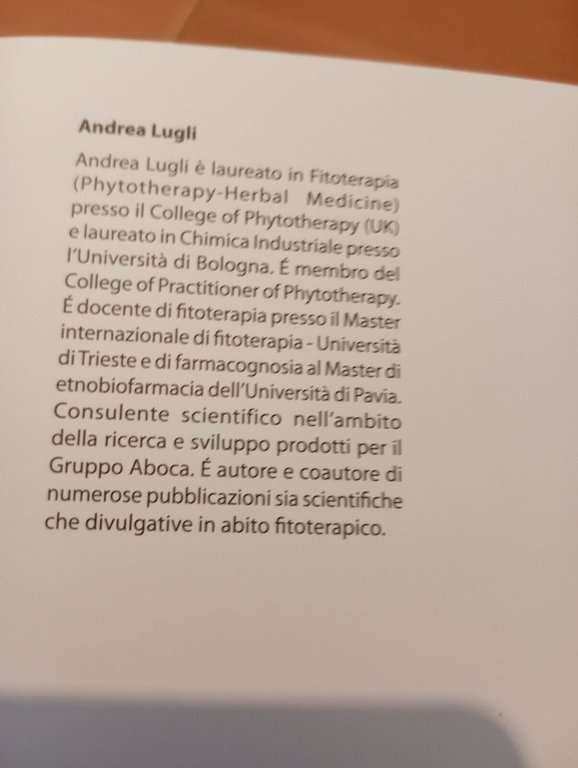 Conoscere la piante medicinali, Andrea Lugli, Aboca, 2013