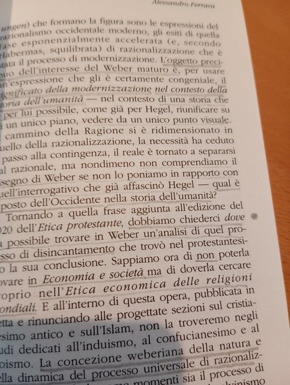 Considerazioni intermedie, Il destino dell'Occidente, Max Weber, Armando, 1995