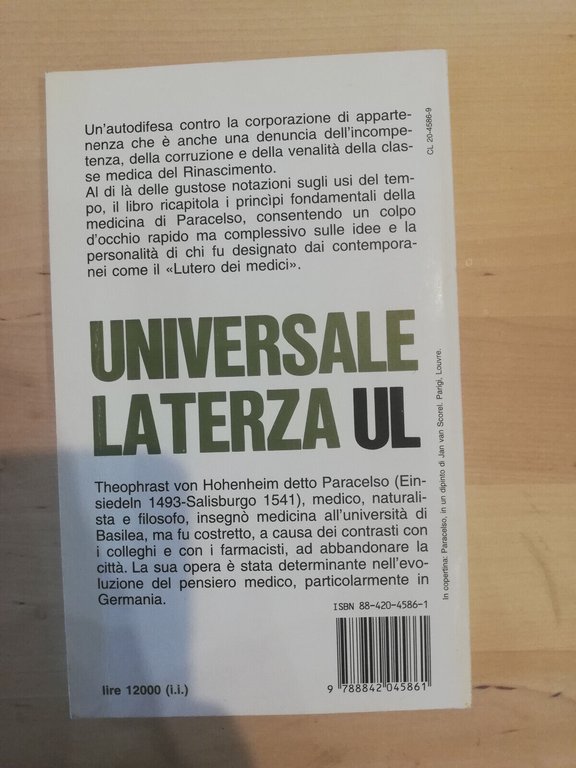 Contro i falsi medici. Sette autodifese, Paracelso, Laterza, 1995