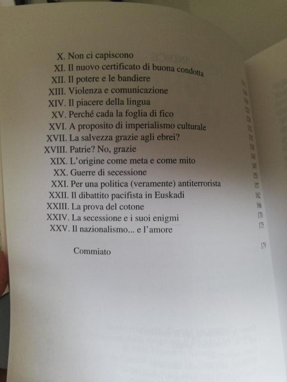 Contro le patrie, Fernando Savater, 1999, Eleuthera, nuovo