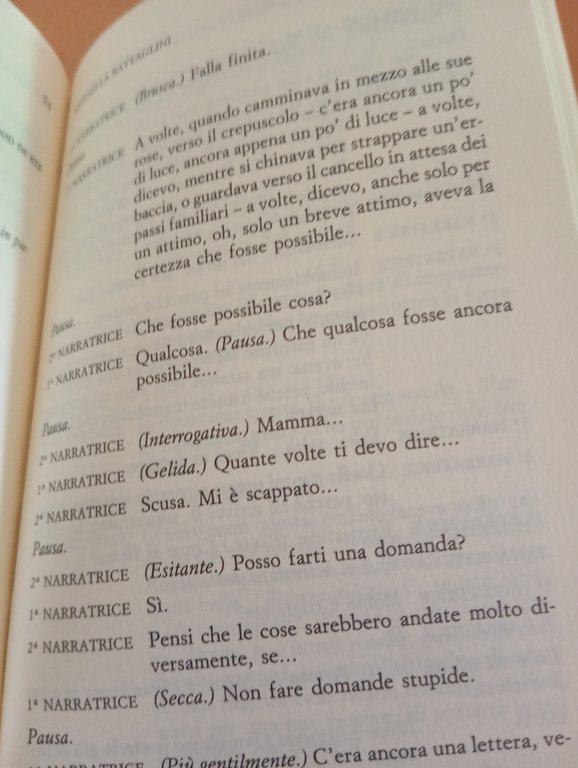 Conversazione per passare la notte, Raffaella Battaglini, Ricordi teatro, 1995 | Immagine Gallery 14