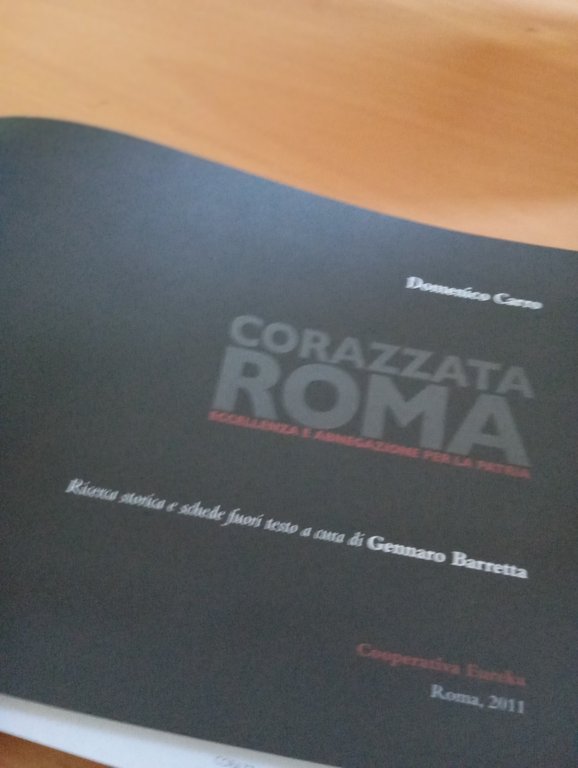 Corazzata Roma, Eccellenza e abnegazione per la patria, Domenico Carro …