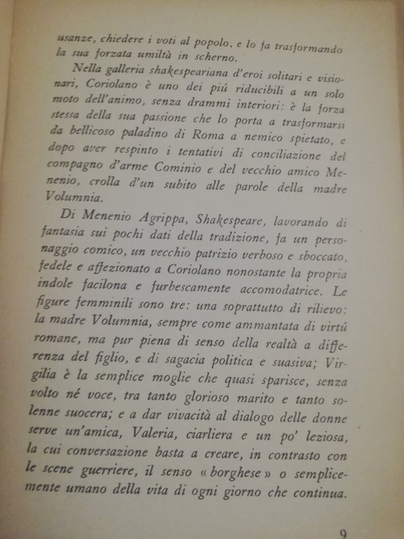 Coriolano, William Shakespeare, Einaudi, 1953